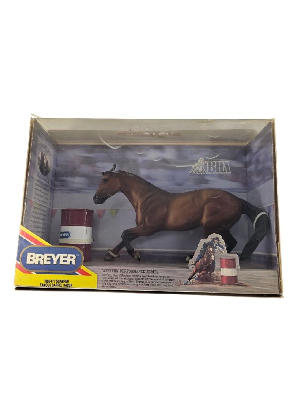 1994 Breyer Horse Scamper Famous Barrel Racer #7000-477 New In Box